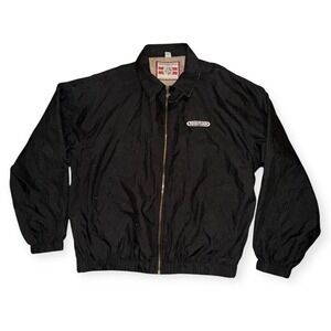 VTG Freightliner Jacket Mens L Black Destinations Bomber American Identity